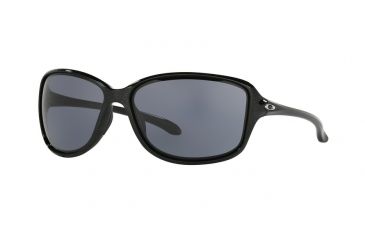 Image of Oakley COHORT OO9301 Sunglasses 930101-61 - Metallic Black Frame, Grey Lenses