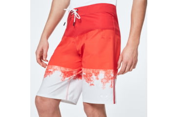 Image of Oakley Color Block Shade Boardshort 21 - Mens, High Risk Red, 28, FOA400110-43A-28