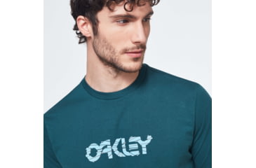 Image of Oakley Cut B1B Logo Short Sleeve Tee - Mens, Pine Forest, Extra Small, FOA400037-73N-XS