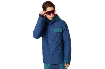 Image of Oakley Division Evo Insulated Jacket 2L 10K - Mens, Poseidon, Large, 412786-6A1-L