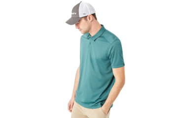 Image of Oakley Divisonal Polo - Mens, Balsam, Large, 433690-6A9-L