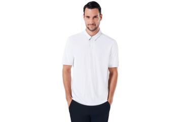 Image of Oakley Divisonal Polo - Mens, White, 2XL, 433690-100-XXL