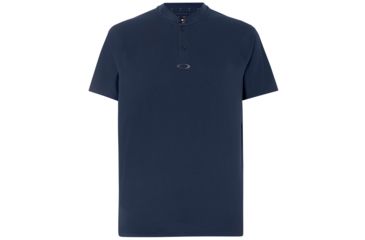 Image of Oakley Engineered Short Sleeve Polo Bomber Collar - Mens, Fathom, Large, 434221-6AC-L
