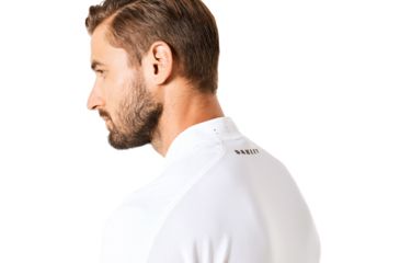 Image of Oakley Engineered Short Sleeve Polo Bomber Collar - Mens, White, Medium, 434221-100-M