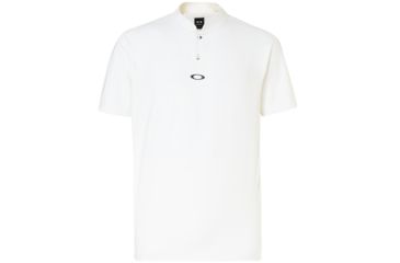 Image of Oakley Engineered Short Sleeve Polo Bomber Collar - Mens, White, Medium, 434221-100-M