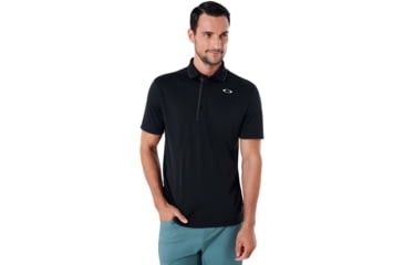 Image of Oakley Enhance 8.7 Short Sleeve Polo - Mens, Blackout, 2XL, 434260-02E-XXL