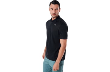 Image of Oakley Enhance 8.7 Short Sleeve Polo - Mens, Blackout, 2XL, 434260-02E-XXL