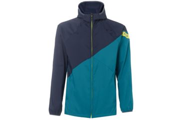 Image of Oakley Enhance Double Hoodie Jacket - Mens, Petrol, Large, 412721-9PE-L