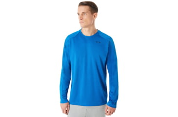 Image of Oakley Enhance Long Sleeve Crew 8.7.02 - Mens, Ozone, Large, 434249-62T-L