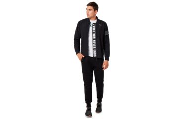 Image of Oakley Enhance Wind Warm Mil Jacket - Mens, Blackout, Large, 412819-02E-L