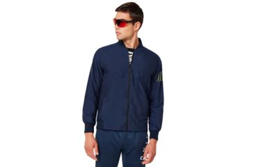 Image of Oakley Enhance Wind Warm Mil Jacket - Mens, Foggy Blue, Medium, 412819-6FB-M