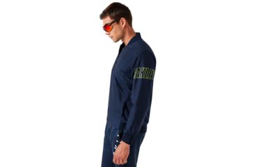 Image of Oakley Enhance Wind Warm Mil Jacket - Mens, Foggy Blue, Medium, 412819-6FB-M