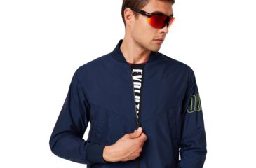 Image of Oakley Enhance Wind Warm Mil Jacket - Mens, Foggy Blue, Medium, 412819-6FB-M