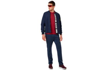 Image of Oakley Enhance Wind Warm Mil Jacket - Mens, Foggy Blue, Medium, 412819-6FB-M