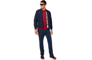 Image of Oakley Enhance Wind Warm Mil Jacket - Mens, Foggy Blue, Large, 412819-6FB-L