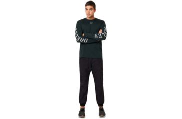 Image of Oakley Enhance Wind Warm Mil Pants - Mens, Blackout, Medium, 422634-02E-M