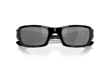 Image of Oakley Fives Squared Mens Sunglasses Polished Black Frame, Black Iridium Polarized Lens OO9238-06