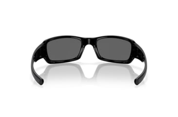 Image of Oakley Fives Squared Mens Sunglasses Polished Black Frame, Black Iridium Polarized Lens OO9238-06