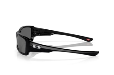 Image of Oakley Fives Squared Mens Sunglasses Polished Black Frame, Black Iridium Polarized Lens OO9238-06