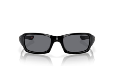 Image of Oakley Fives Squared Mens Sunglasses Polished Black Frame, Grey Lens OO9238-04
