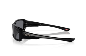 Image of Oakley Fives Squared Mens Sunglasses Polished Black Frame, Grey Lens OO9238-04
