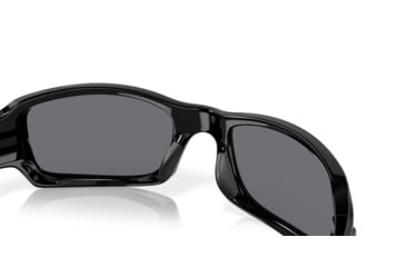 Image of Oakley Fives Squared Mens Sunglasses Polished Black Frame, Grey Lens OO9238-04