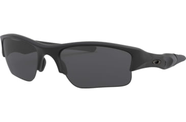 Image of Oakley Flak Jacket XLJ Sunglasses w/ Interchangeable Lenses 11-004-63 - Matte Black Frame, Grey Lenses