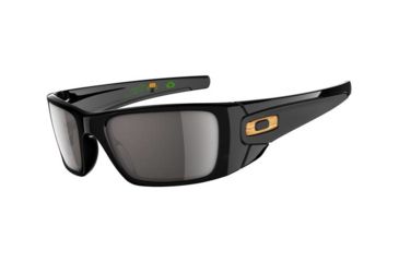 Image of Oakley Fuel Cell Bob Burnquist Polished Black Frame w/ WrmGrey Lenses Sunglasses OO9096-51