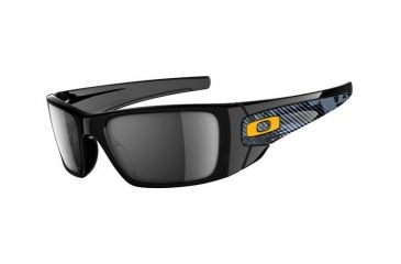 Image of Oakley Fuel Cell Max Fear Light Polished Black Frame w/ Black Iridium Lenses Sunglasses OO9096-53