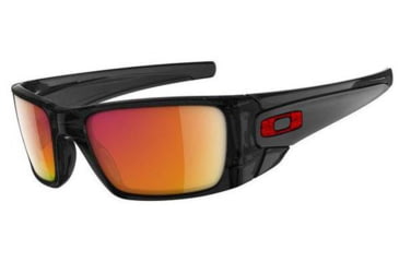 Image of Oakley Fuel Cell Black Ink Frame w/ Ruby Iridium Lenses Sunglasses OO9096-40