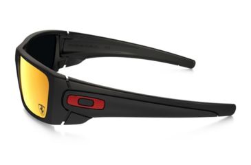 Image of Oakley Fuel Cell Sunglasses Matte Black Frame, Ruby Iridium Lens-OO9096-A8