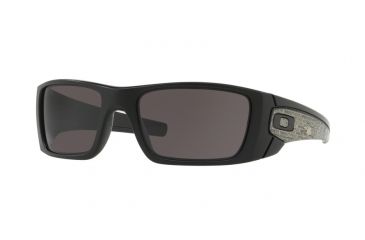 Image of Oakley Fuel Cell Sunglasses 9096C9-60 - Matte Black Frame, Warm Grey Lenses