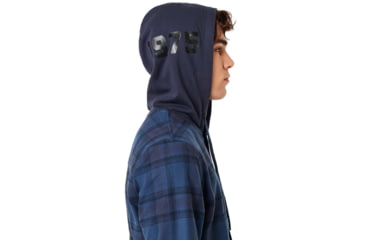 Image of Oakley Icon Hooded Shirt - Mens, Foggy Blue, Large, 401925-6FB-L