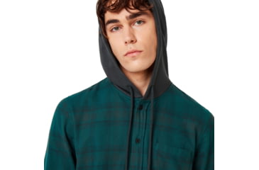 Image of Oakley Icon Hooded Shirt - Mens, Planet, Extra Large, 401925-74D-XL