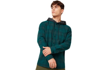 Image of Oakley Icon Hooded Shirt - Mens, Planet, Extra Large, 401925-74D-XL