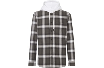 Image of Oakley Icon Hooded Shirt - Mens, White, Small, 401925-100-S