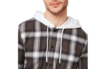 Image of Oakley Icon Hooded Shirt - Mens, White, Small, 401925-100-S