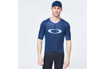 Image of Oakley Icon Jersey 2.0 Cycling T-Shirt - Mens, Black Iris, Extra Small, FOA400596-6DG-XS