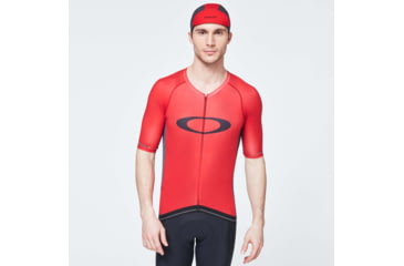 Image of Oakley Icon Jersey 2.0 Cycling T-Shirt - Mens, High Risk Red, Large, FOA400596-43A-L