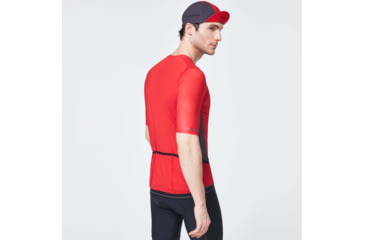 Image of Oakley Icon Jersey 2.0 Cycling T-Shirt - Mens, High Risk Red, Large, FOA400596-43A-L