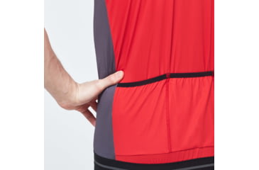 Image of Oakley Icon Jersey 2.0 Cycling T-Shirt - Mens, High Risk Red, Large, FOA400596-43A-L