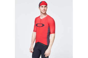 Image of Oakley Icon Jersey 2.0 Cycling T-Shirt - Mens, High Risk Red, Large, FOA400596-43A-L