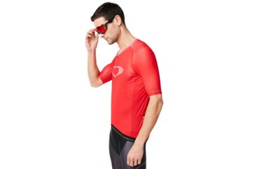 Image of Oakley Icon Jersey - Mens, Red Line, Extra Small, 434361-465-XS