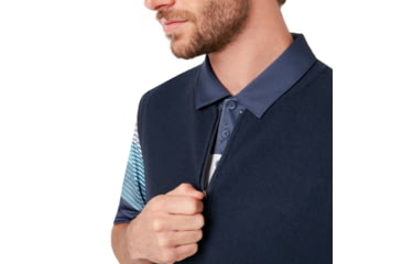 Image of Oakley Light Knit Half Zip Vest - Mens, Foggy Blue, Extra Large, 412802-6FB-XL