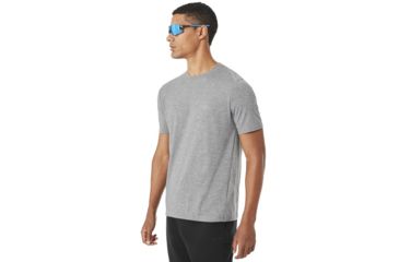 Image of Oakley Link Short Sleeve Top - Mens, Athletic Heather Grey, Large, 433994-24G-L