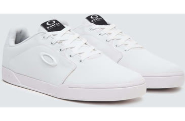 Image of Oakley Logo Canvas Flyer Sneaker - Mens, White, 13.0, 13551-100-13.0