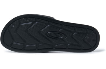 Image of Oakley Logo Ellipse Slide - Mens, Blackout, 7.5, 15205-02E-7.5