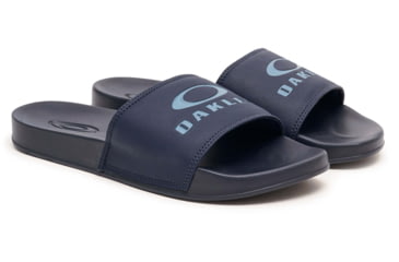 Image of Oakley Logo Ellipse Slide - Mens, Foggy Blue, 8.5, 15205-6FB-8.5