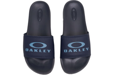 Image of Oakley Logo Ellipse Slide - Mens, Foggy Blue, 8.5, 15205-6FB-8.5