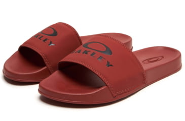 Image of Oakley Logo Ellipse Slide - Mens, Spicy Red, 7.5, 15205-43D-7.5